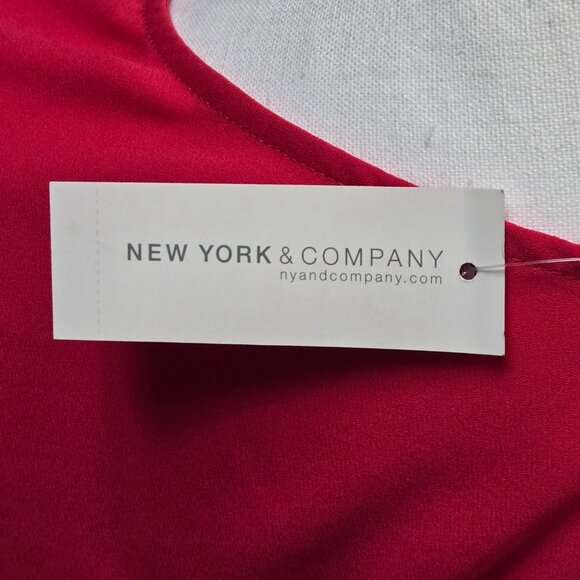 WOMEN'S NEW YORK & COMPANY PINK BLOUSE SIZE XS NWT - Picture 5 of 10